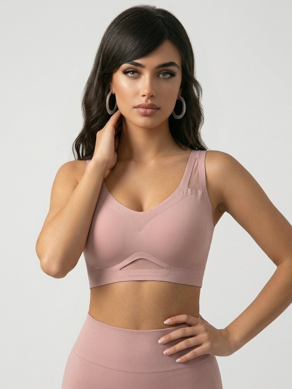 Seamless Pink Wireless Comfort Bra